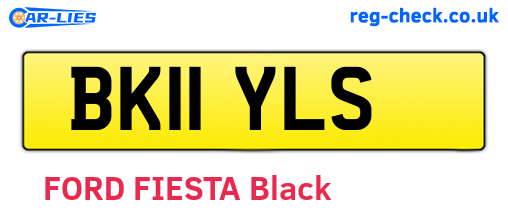 BK11YLS are the vehicle registration plates.