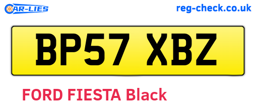 BP57XBZ are the vehicle registration plates.