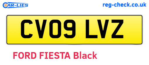 CV09LVZ are the vehicle registration plates.