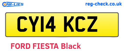 CY14KCZ are the vehicle registration plates.
