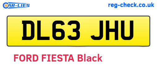 DL63JHU are the vehicle registration plates.