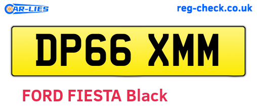 DP66XMM are the vehicle registration plates.