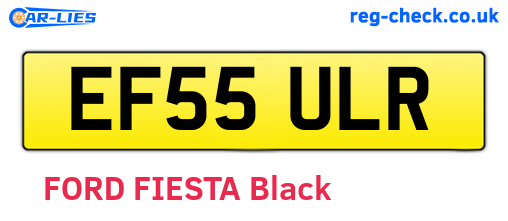 EF55ULR are the vehicle registration plates.