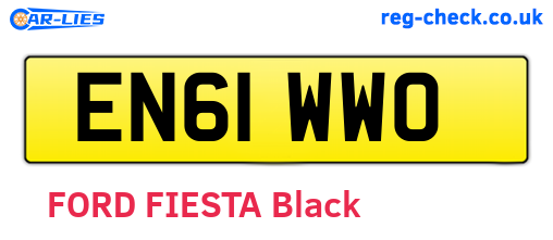 EN61WWO are the vehicle registration plates.
