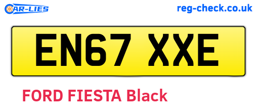 EN67XXE are the vehicle registration plates.