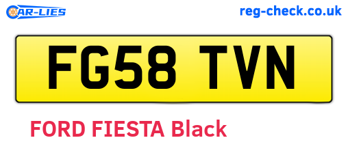 FG58TVN are the vehicle registration plates.