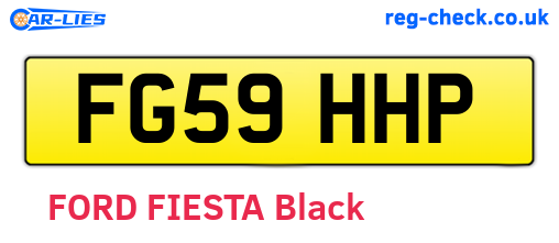 FG59HHP are the vehicle registration plates.