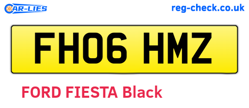 FH06HMZ are the vehicle registration plates.