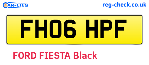 FH06HPF are the vehicle registration plates.