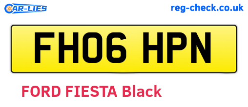 FH06HPN are the vehicle registration plates.