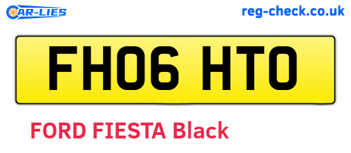 FH06HTO are the vehicle registration plates.