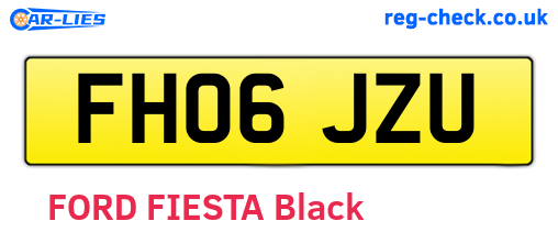 FH06JZU are the vehicle registration plates.