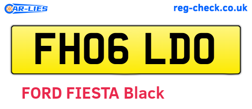 FH06LDO are the vehicle registration plates.