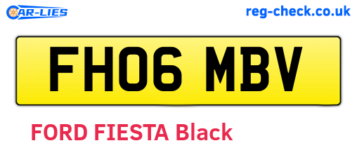 FH06MBV are the vehicle registration plates.