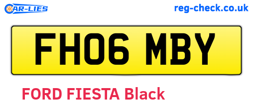 FH06MBY are the vehicle registration plates.