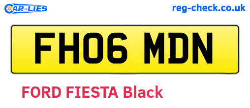 FH06MDN are the vehicle registration plates.