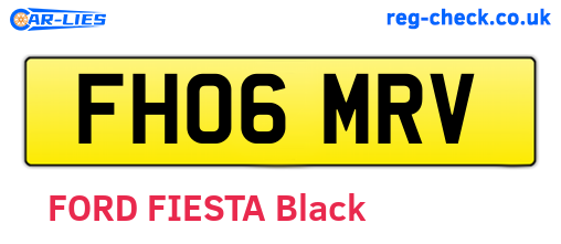 FH06MRV are the vehicle registration plates.