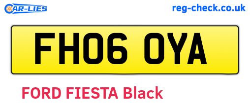 FH06OYA are the vehicle registration plates.