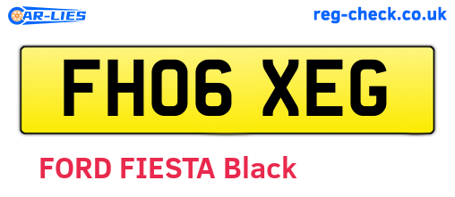 FH06XEG are the vehicle registration plates.