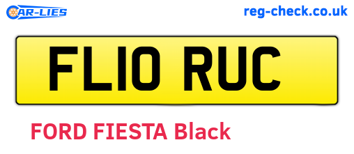 FL10RUC are the vehicle registration plates.
