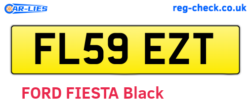 FL59EZT are the vehicle registration plates.