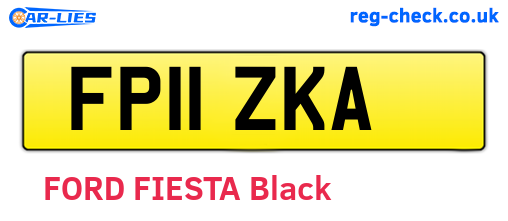 FP11ZKA are the vehicle registration plates.
