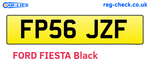 FP56JZF are the vehicle registration plates.