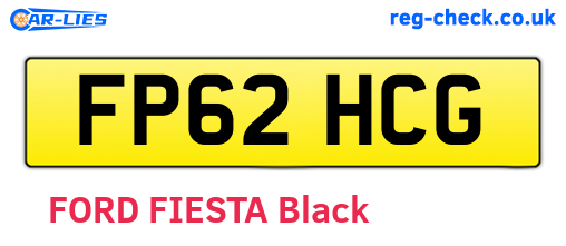 FP62HCG are the vehicle registration plates.