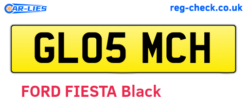 GL05MCH are the vehicle registration plates.