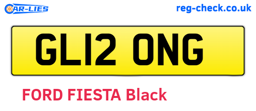 GL12ONG are the vehicle registration plates.