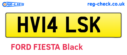 HV14LSK are the vehicle registration plates.