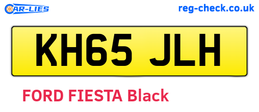 KH65JLH are the vehicle registration plates.