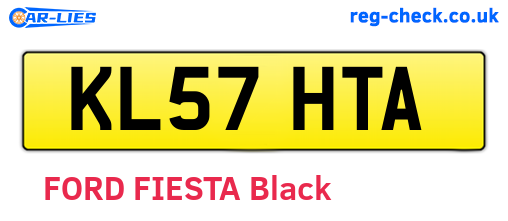 KL57HTA are the vehicle registration plates.