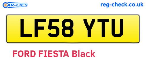 LF58YTU are the vehicle registration plates.