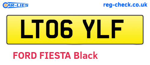 LT06YLF are the vehicle registration plates.