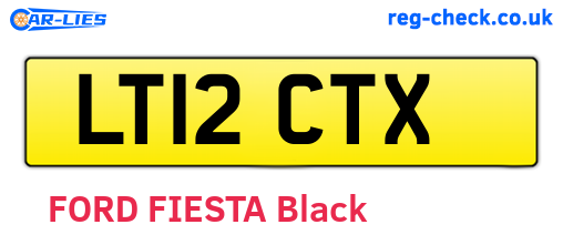 LT12CTX are the vehicle registration plates.