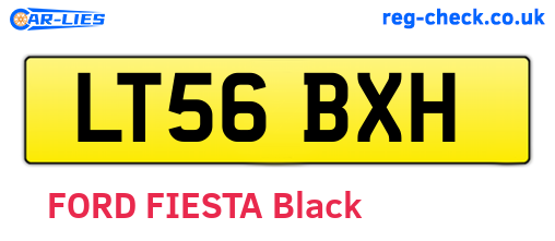 LT56BXH are the vehicle registration plates.