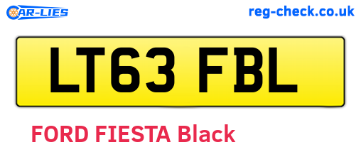 LT63FBL are the vehicle registration plates.