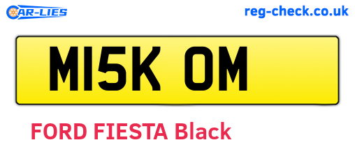 M15KOM are the vehicle registration plates.