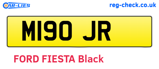 M19OJR are the vehicle registration plates.