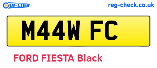 M44WFC are the vehicle registration plates.