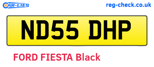 ND55DHP are the vehicle registration plates.