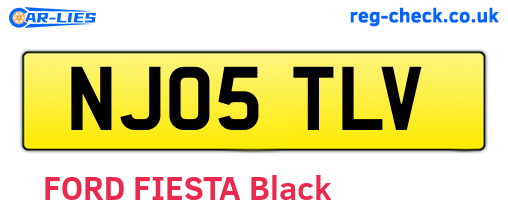 NJ05TLV are the vehicle registration plates.