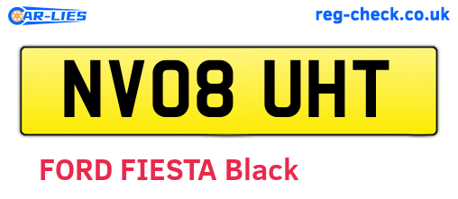 NV08UHT are the vehicle registration plates.