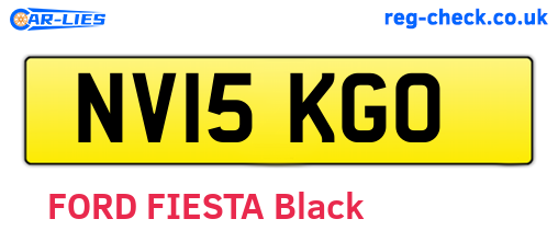NV15KGO are the vehicle registration plates.
