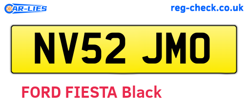 NV52JMO are the vehicle registration plates.