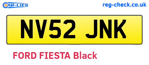 NV52JNK are the vehicle registration plates.