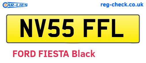 NV55FFL are the vehicle registration plates.