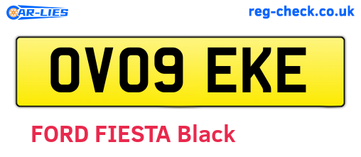 OV09EKE are the vehicle registration plates.