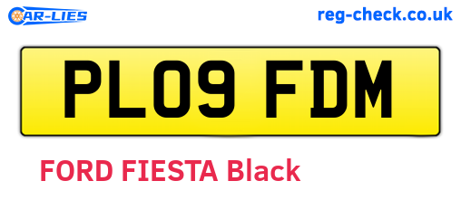 PL09FDM are the vehicle registration plates.